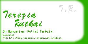 terezia rutkai business card